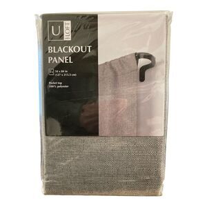 ULoft Blackout Panel 100% Polyester, 50"x84", Set of 2 - Gray